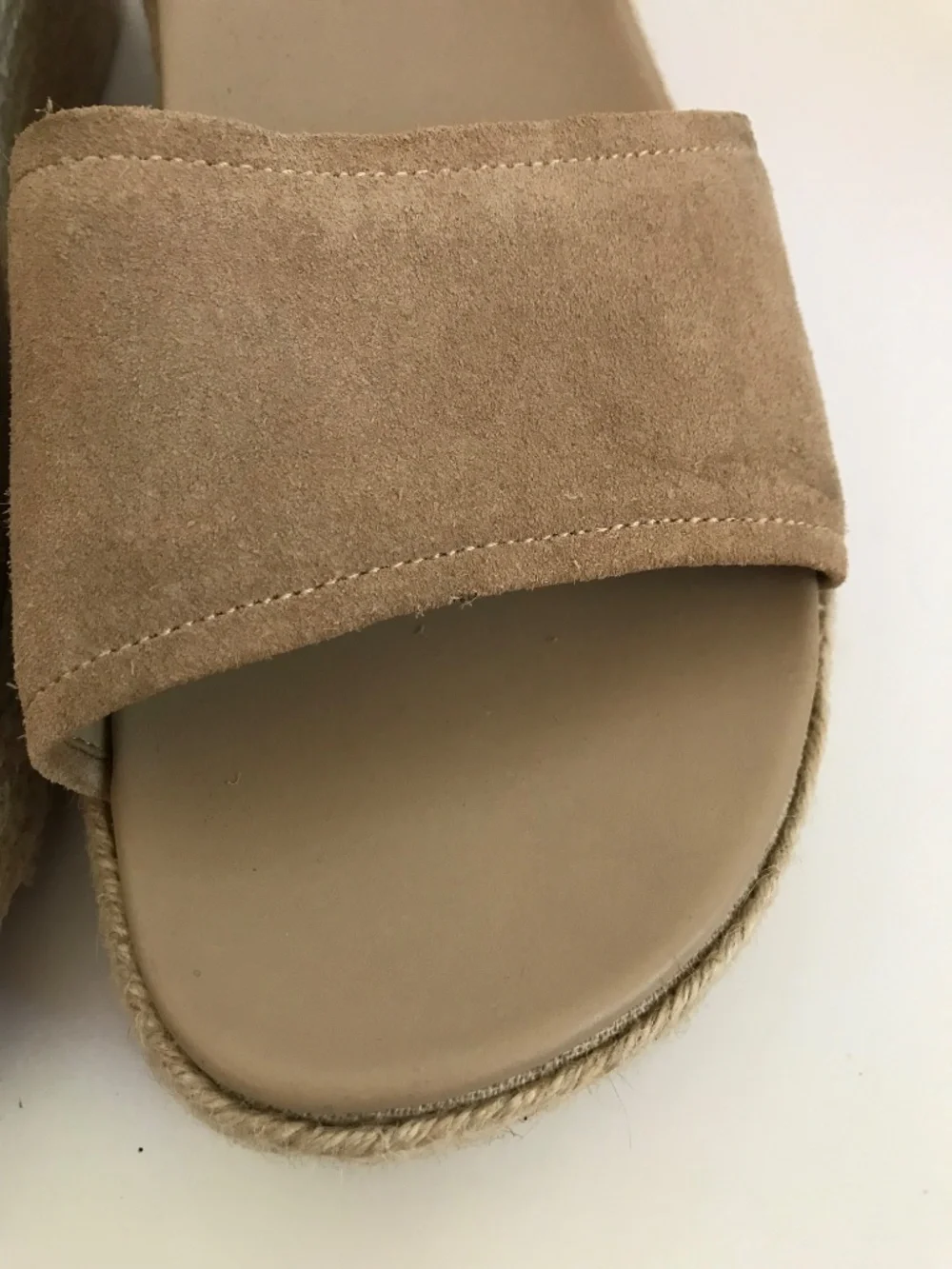 ABEO Espadrille Platform Suede Sandal Wedge Devyn Tan Women’s Size 11
